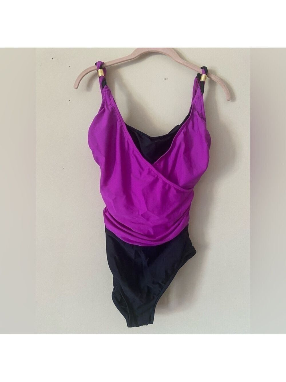 Shape Detector Purple and Black Underwire Swimsuit 12